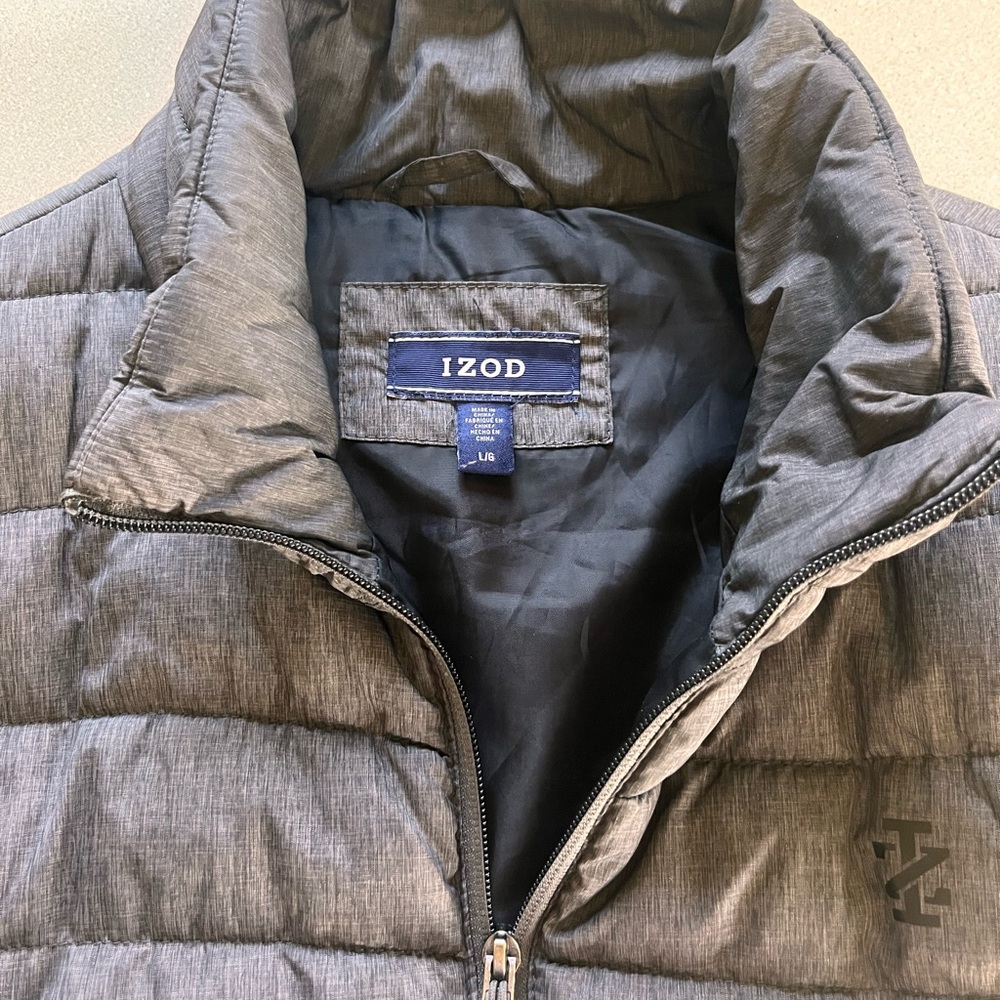 IZOD Men's Charcoal Puffer Jacket